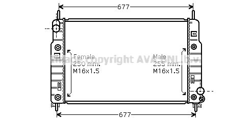 AVA QUALITY COOLING Радиатор, охлаждение двигателя FD2223